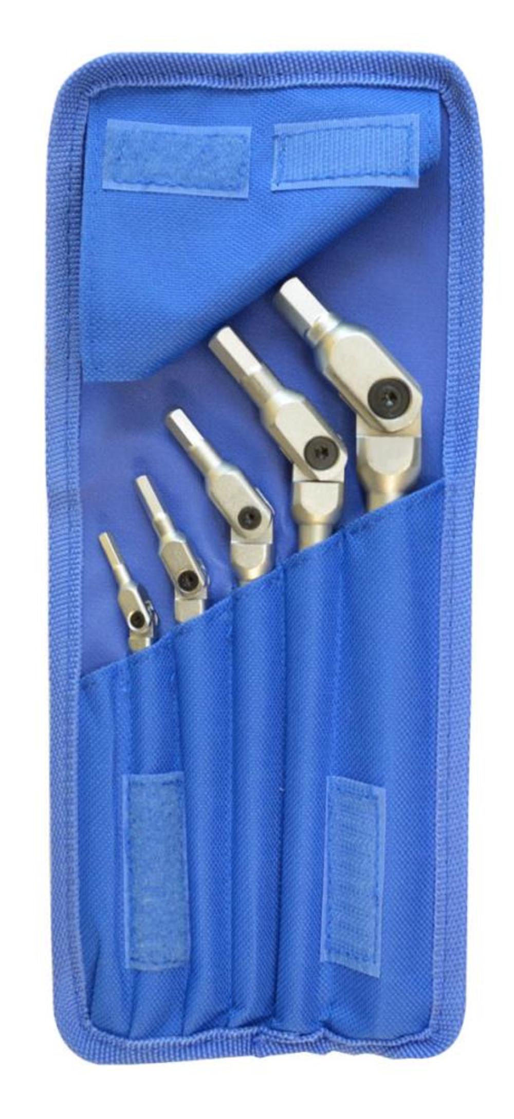 Bondhus 5 piece Chrome Hex Pro Wrench Set – Sizes: 4-10mm - Flockneti