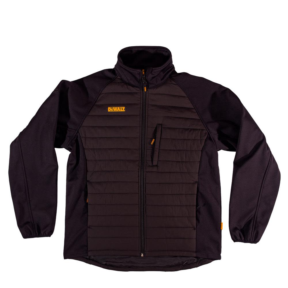 DEWALT Hybrid Insulated Jacket Nylon/Polyester Black Large - Flockneti