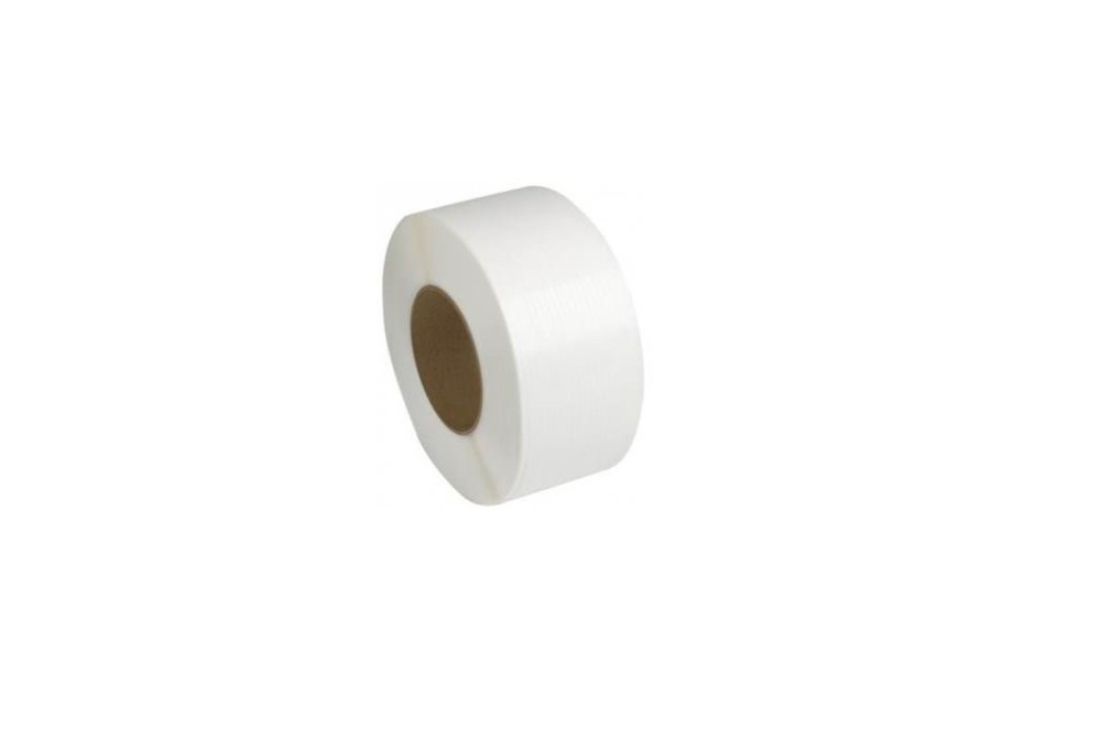 Industrial Fairway 1/2 In. x 0.023 In. x 9900 Ft. White Embossed Polypropylene Strap - Flockneti