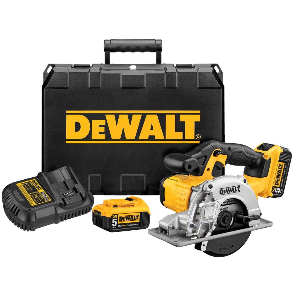 DEWALT 20V MAX Lithium Ion Metal Cutting Circular Saw Kit - Flockneti
