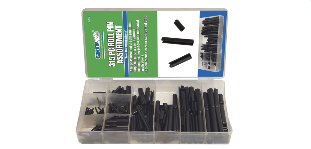 Grip On Tools 315 Piece Roll Pin Kit - Flockneti