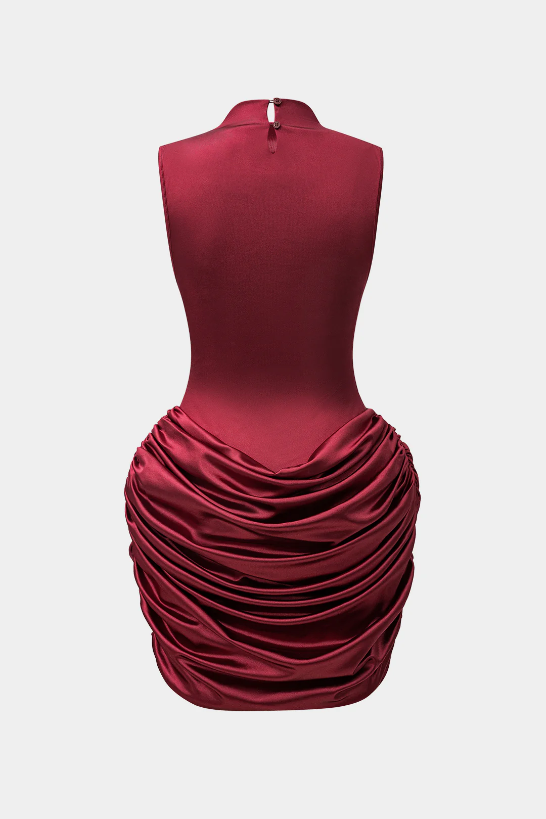Ruched Sleeveless Mini Dress - Flockneti
