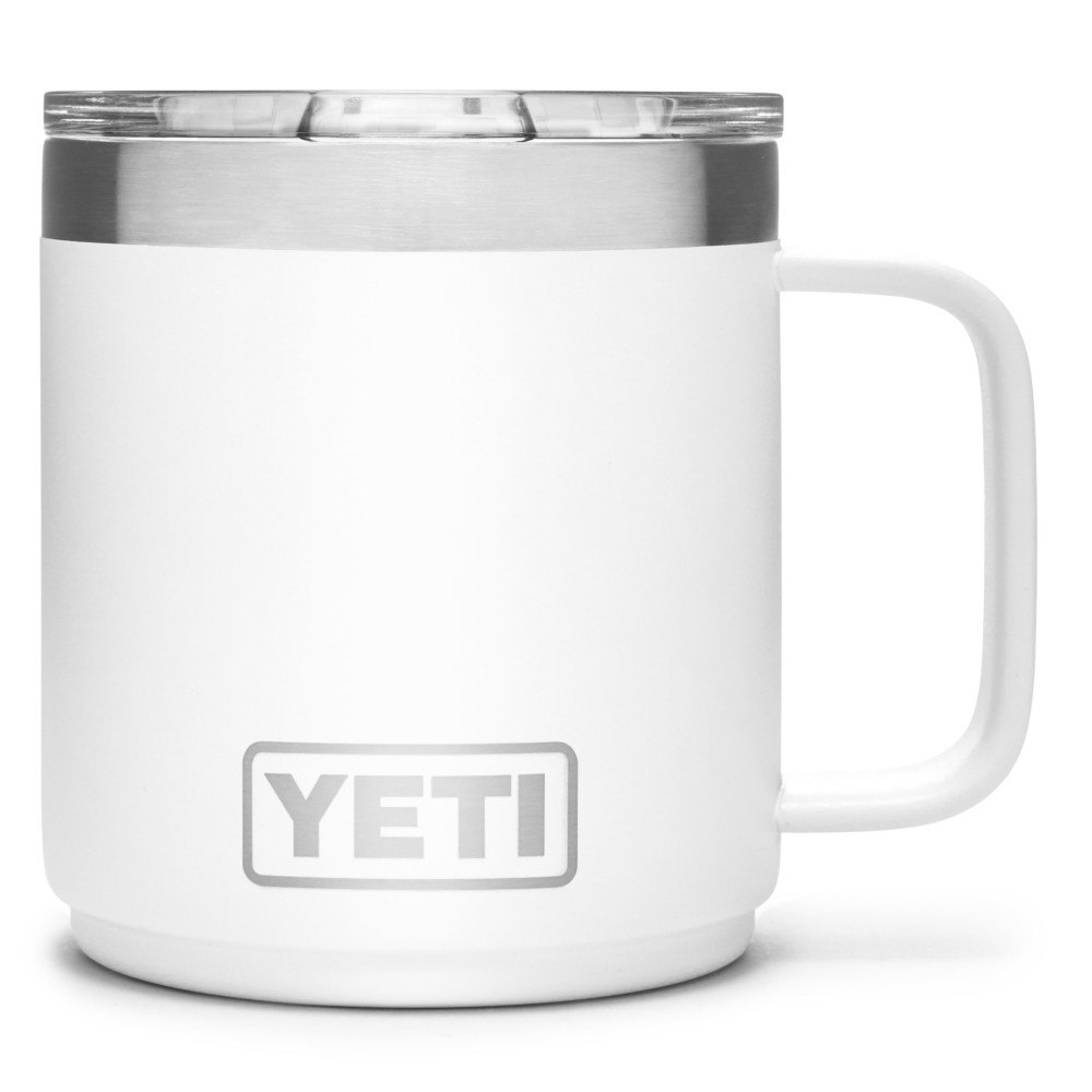 Yeti Rambler Stackable Mug with MagSlider Lid 10oz White - Flockneti