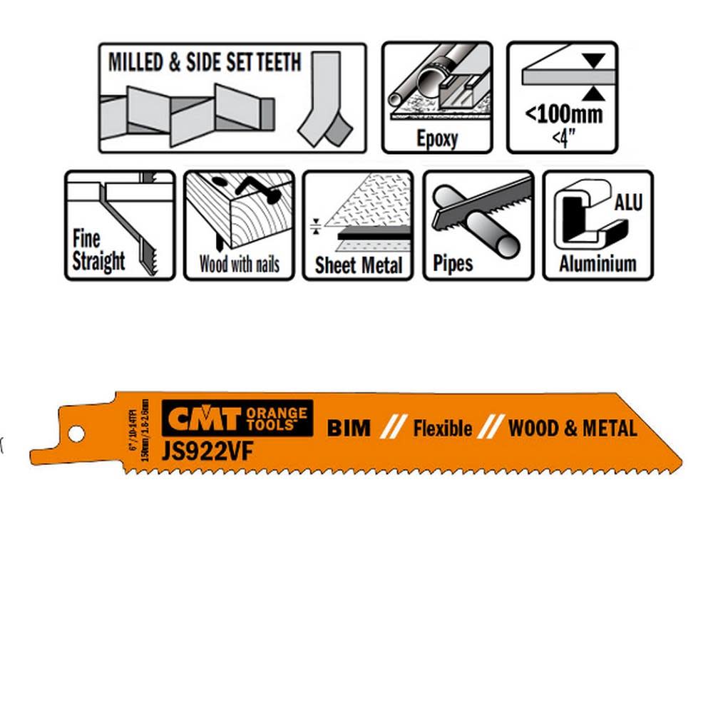 CMT Bi Metal Recip Blade - Flockneti