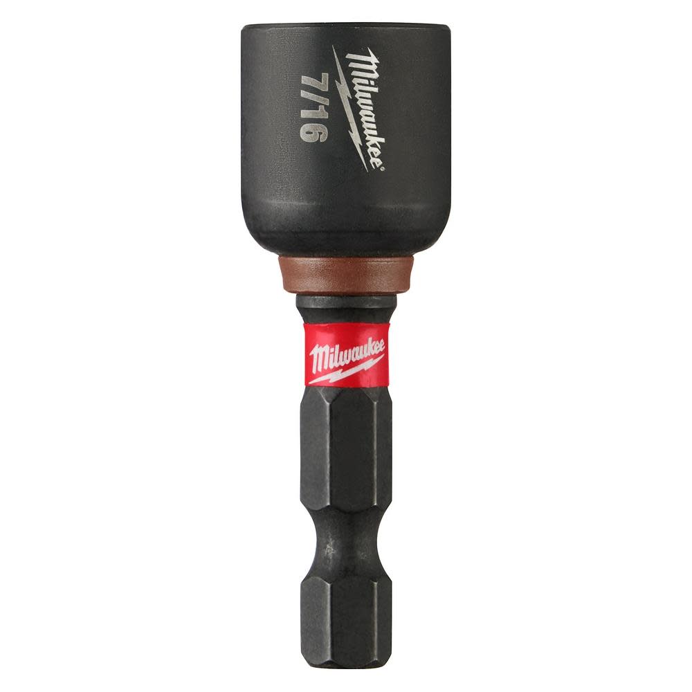 Milwaukee SHOCKWAVE Impact Duty 7/16 x 1 7/8″ Magnetic Nut Driver 10pk - Flockneti