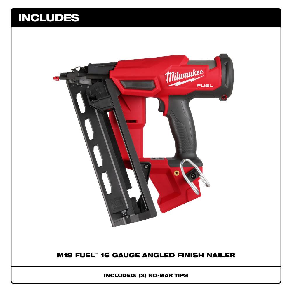 Milwaukee M18 FUEL Angled Finish Nailer 16 Gauge Reconditioned Bare Tool - Flockneti