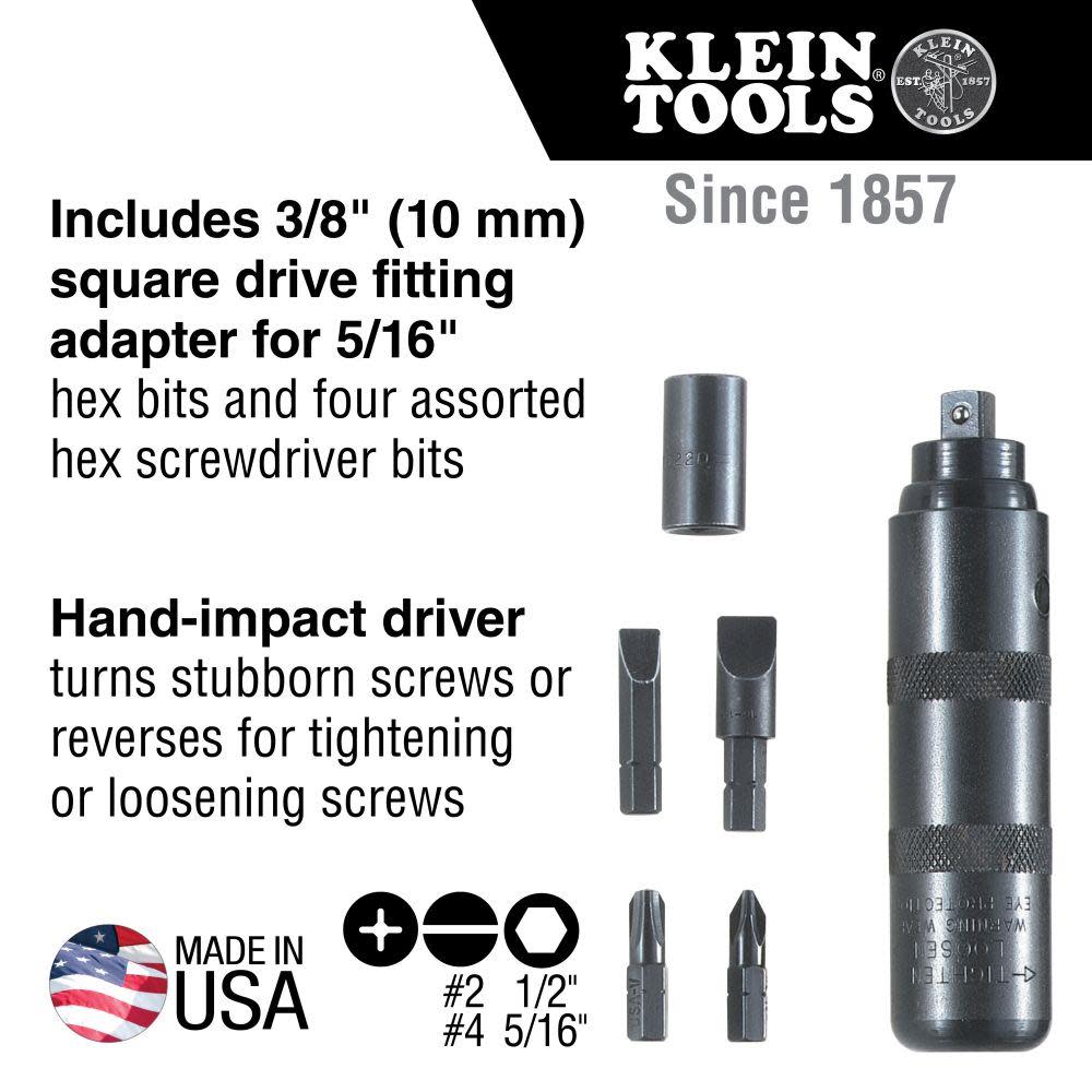 Klein Tools Reversible Impact-Driver Set - Flockneti