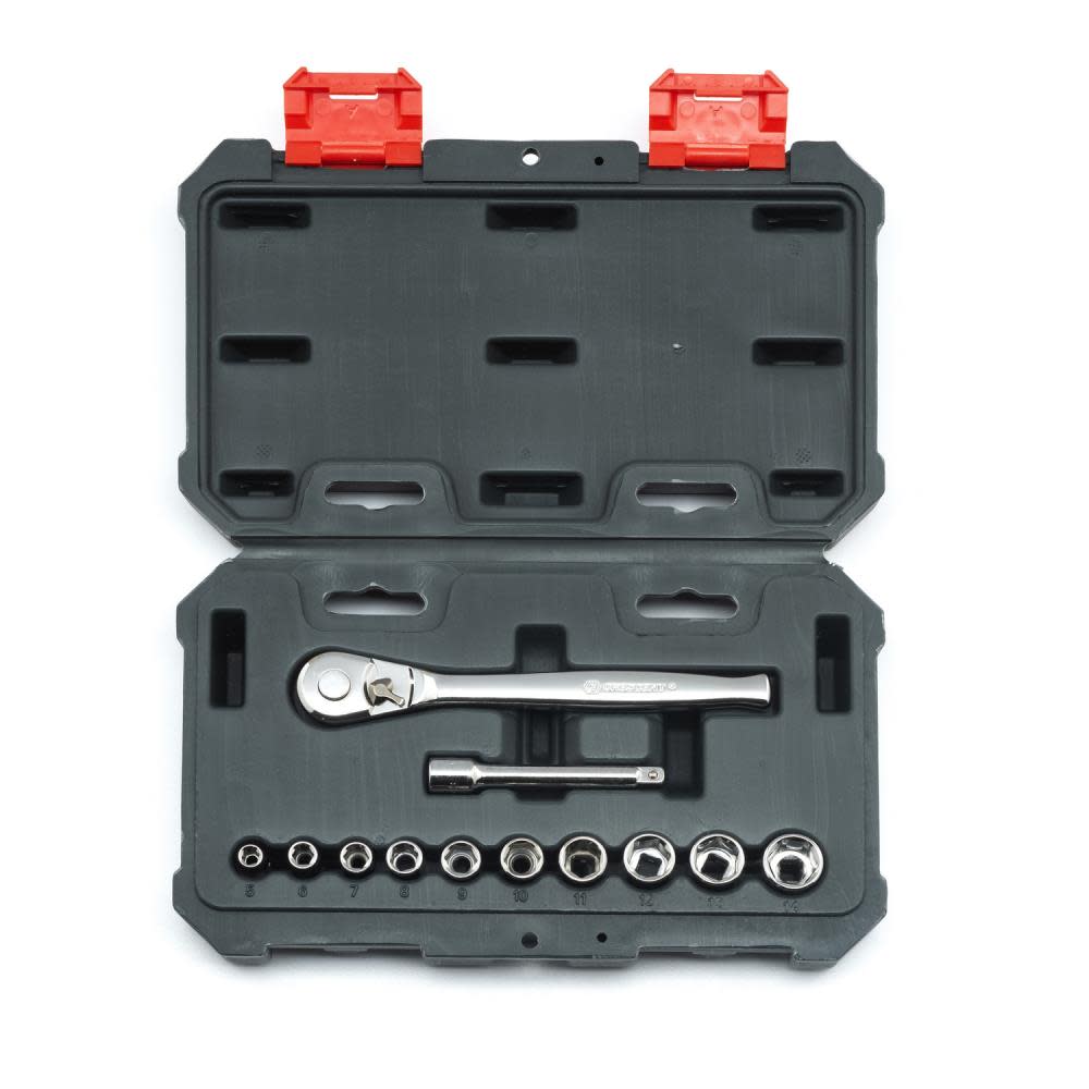 Crescent 12 pc 1/4 Drive 6 Point Metric Mechanics Tool Set - Flockneti