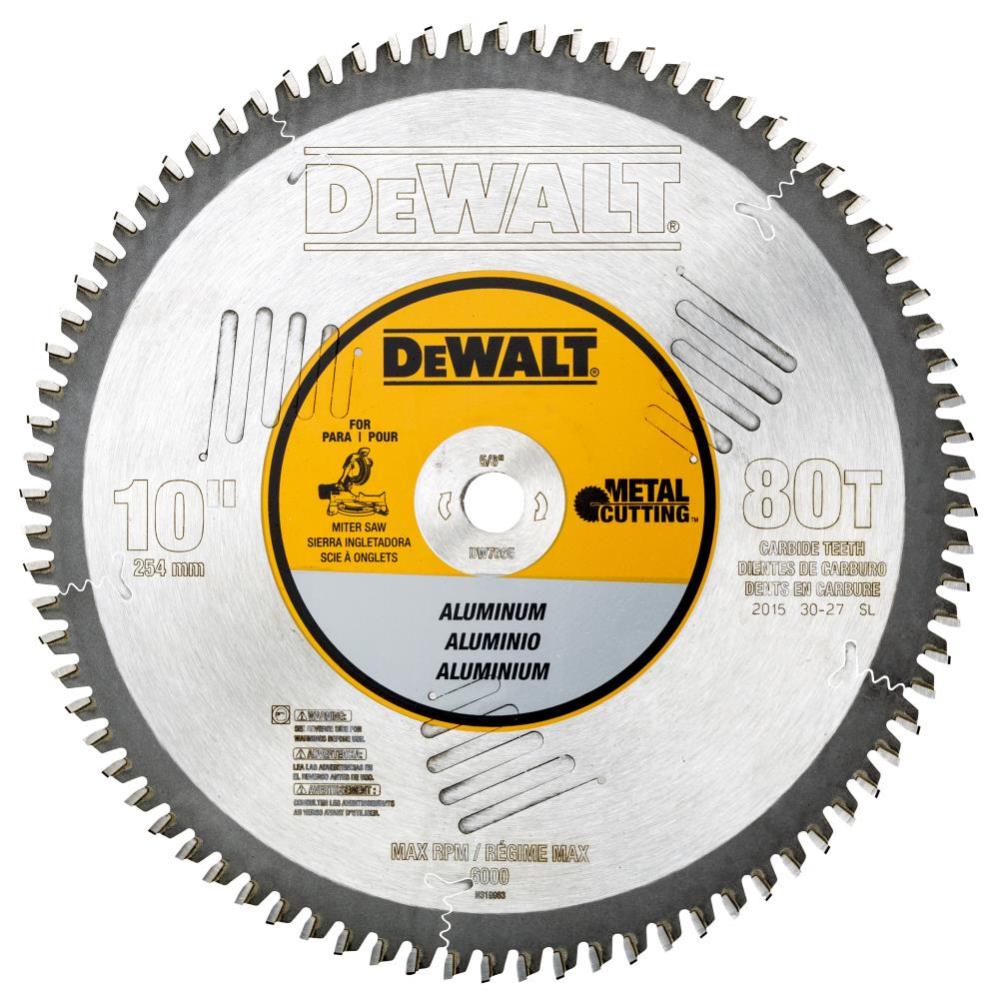 DEWALT 10 In. 80T Aluminum Thin Plate Metal Cutting - Flockneti