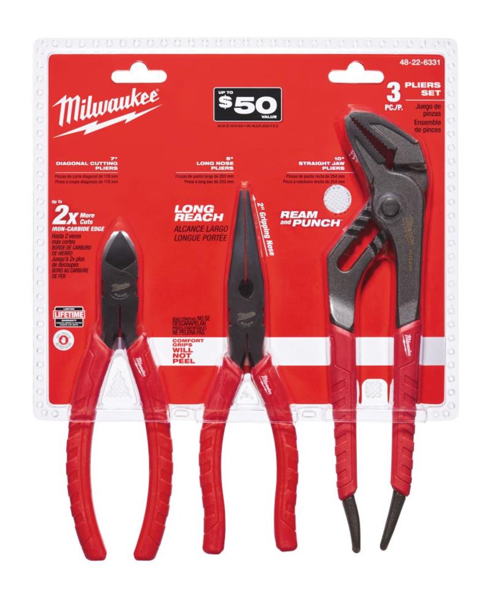 Milwaukee Pliers Set 3pc - Flockneti