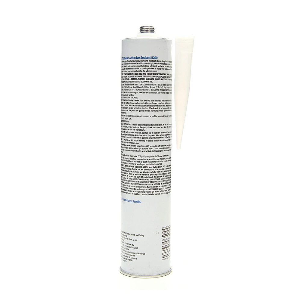 3M 10oz 5200 Series Black Marine Adhesive Sealant - Flockneti