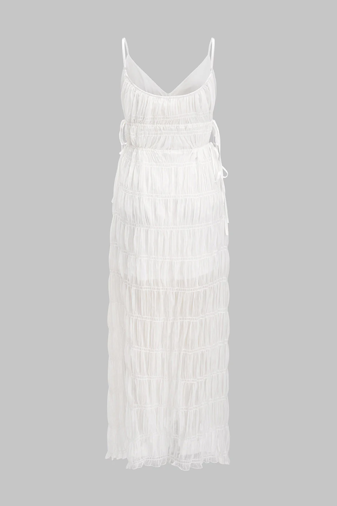 Tie-Up Backless Sleeveless Maxi Dress - Flockneti