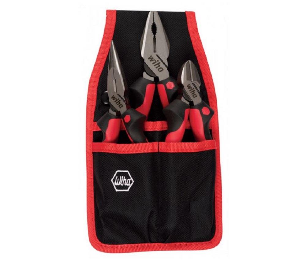 Wiha Industrial SoftGrip Pliers & Cutters Set 3 Piece - Flockneti