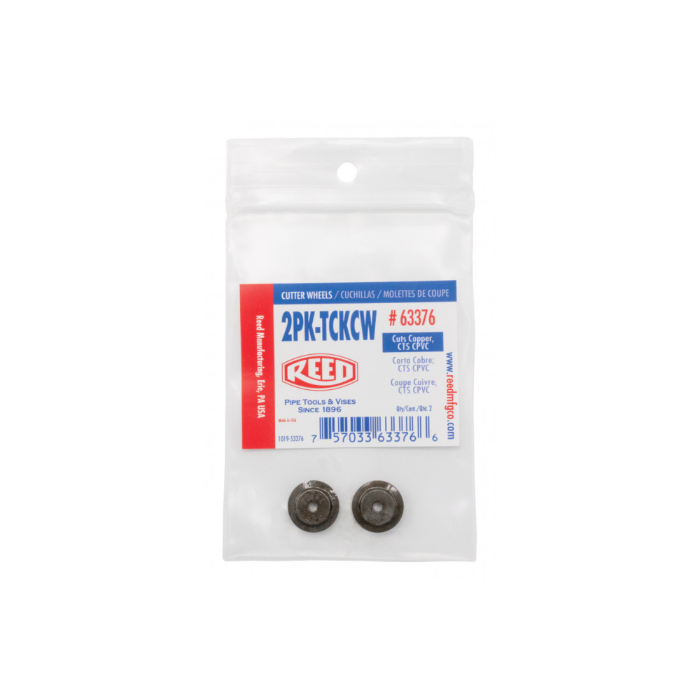 Reed Mfg Replacement Cutter Wheel Shock Resistant Tool Steel 2pk - Flockneti