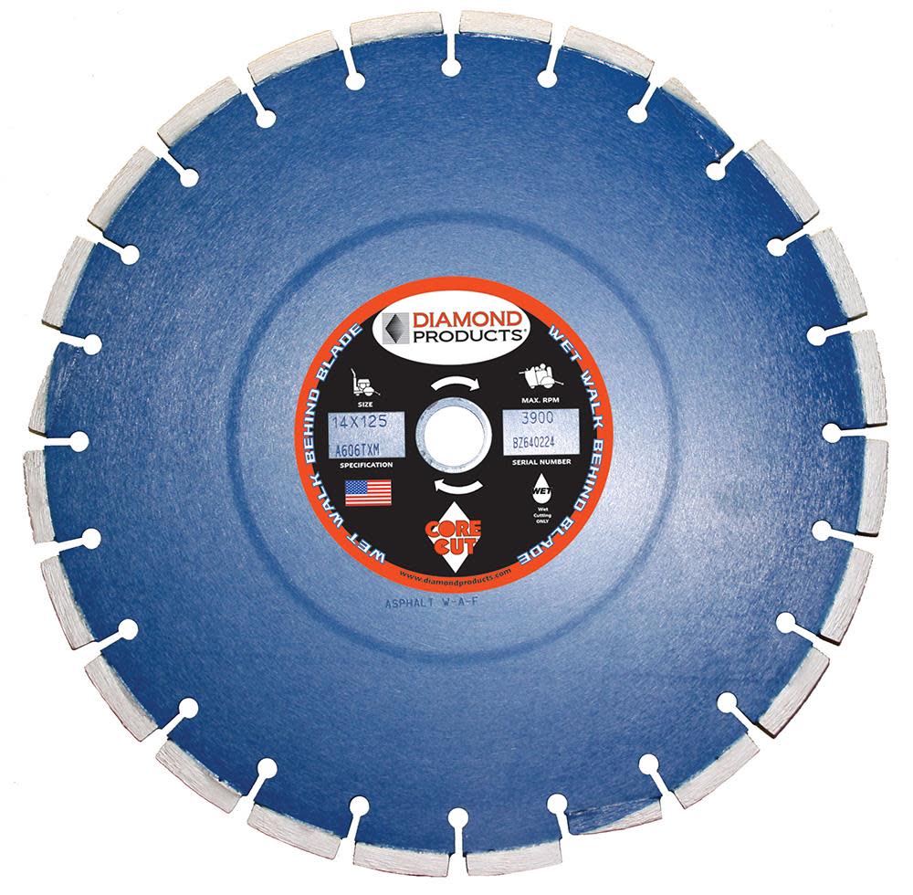 Diamond Products 14 In. x .125 x 1 In. Pro Blue Wet Cured Concrete Blade - Flockneti