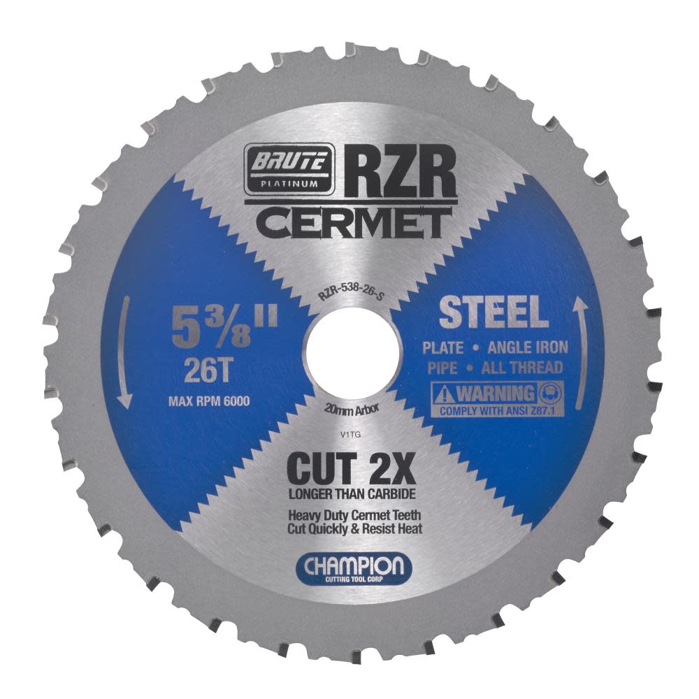 Champion Cutting Tool Cermet Tipped Circular Saw Blade 5-3/8″ (Steel Cutting) - Flockneti