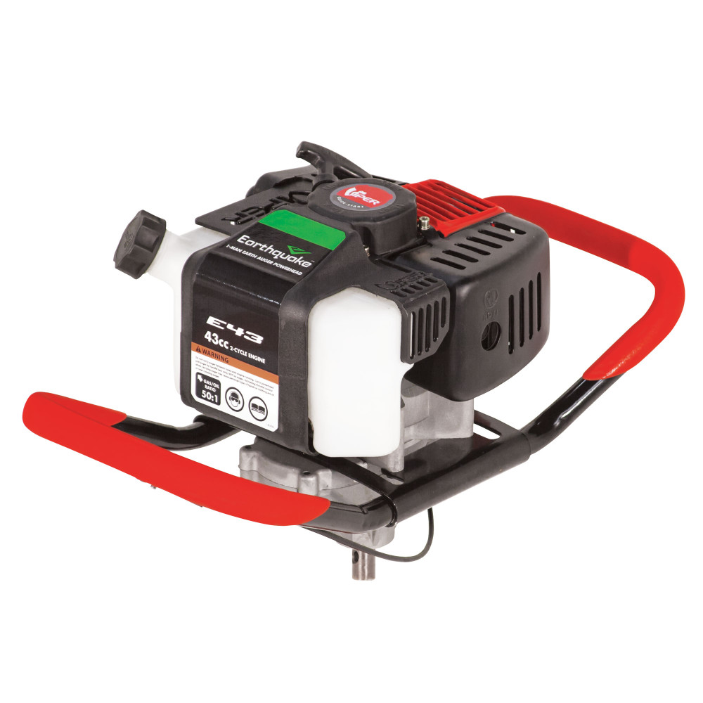 Earthquake 1-Person Earth Auger Powerhead – 43cc 2-Cycle Viper Engine - Flockneti