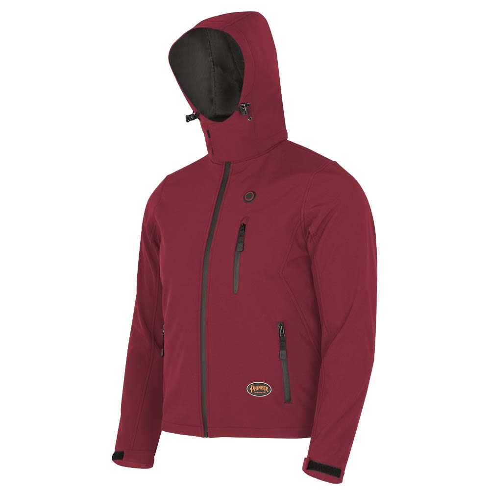 Pioneer 5433U Heated Softshell Jacket Dark Red XL - Flockneti