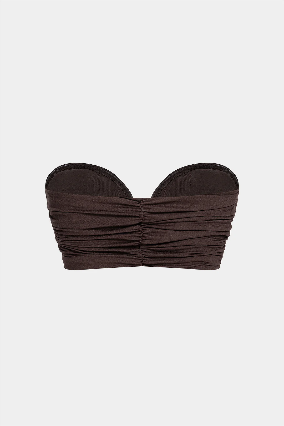 Solid Ruched Tube Top - Flockneti