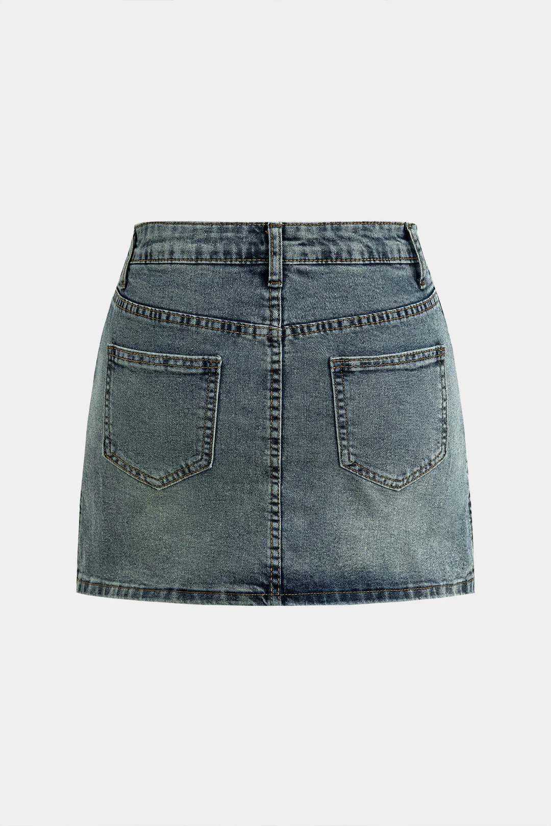 Denim High Wais Skirt - Flockneti