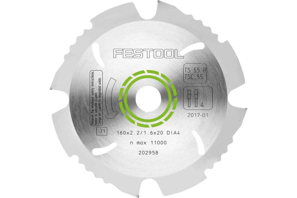 Festool Diamond Saw Blade 160×2 2×20 - Flockneti