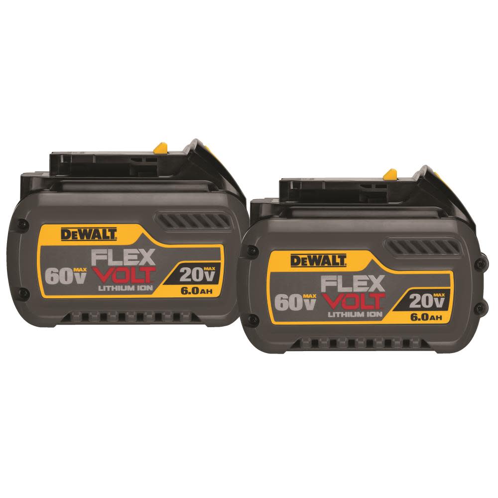 DEWALT 20V/60V MAX* FLEXVOLT 6.0 Ah Battery 2 pack - Flockneti