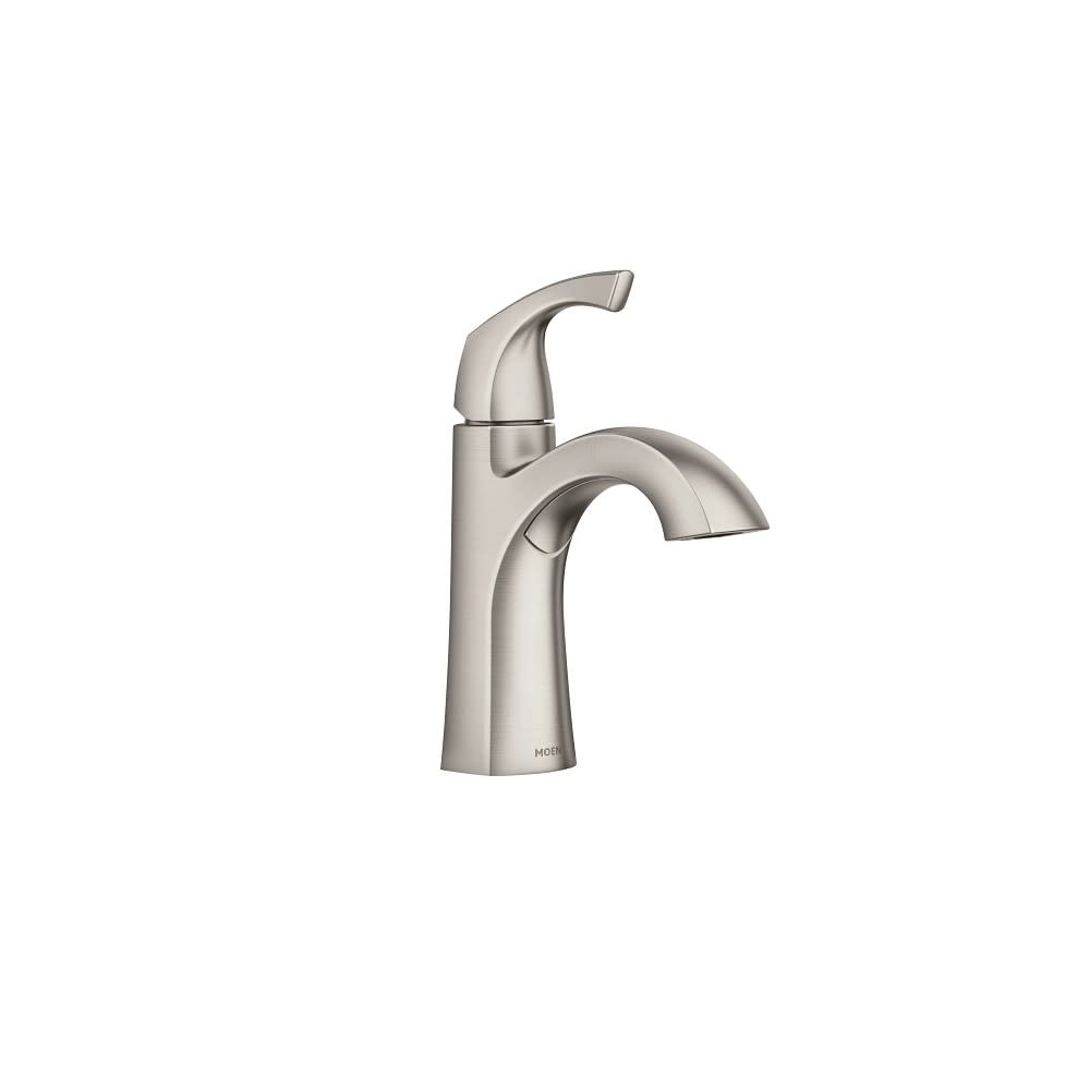 Moen Lindor Bathroom Faucet Spot Resist Nickel 1 Handle High Arc - Flockneti