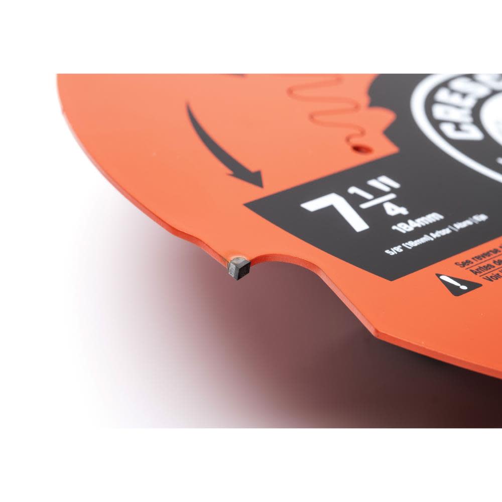 Crescent Circular Saw Blade 7 1/4″ x 4 Tooth Fiber Cement - Flockneti
