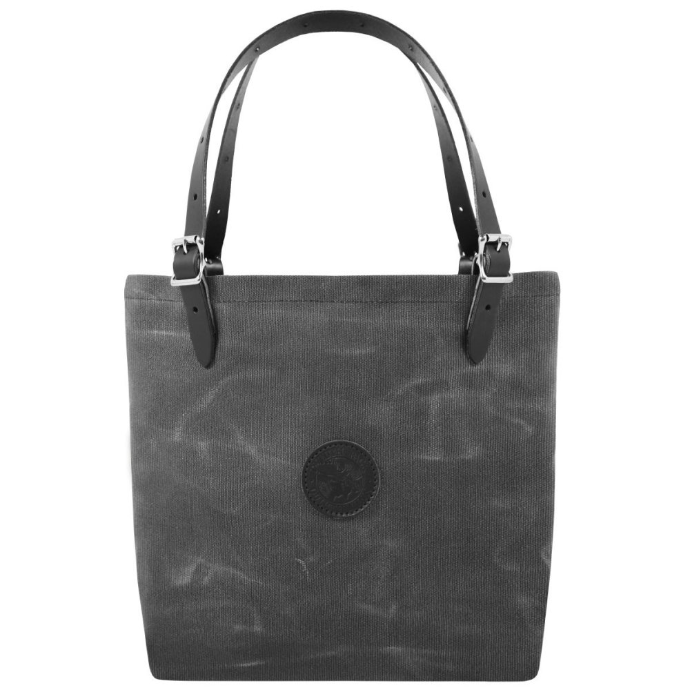 Duluth Pack 18 Liter Capacity Wax Gray Medium Market Tote - Flockneti