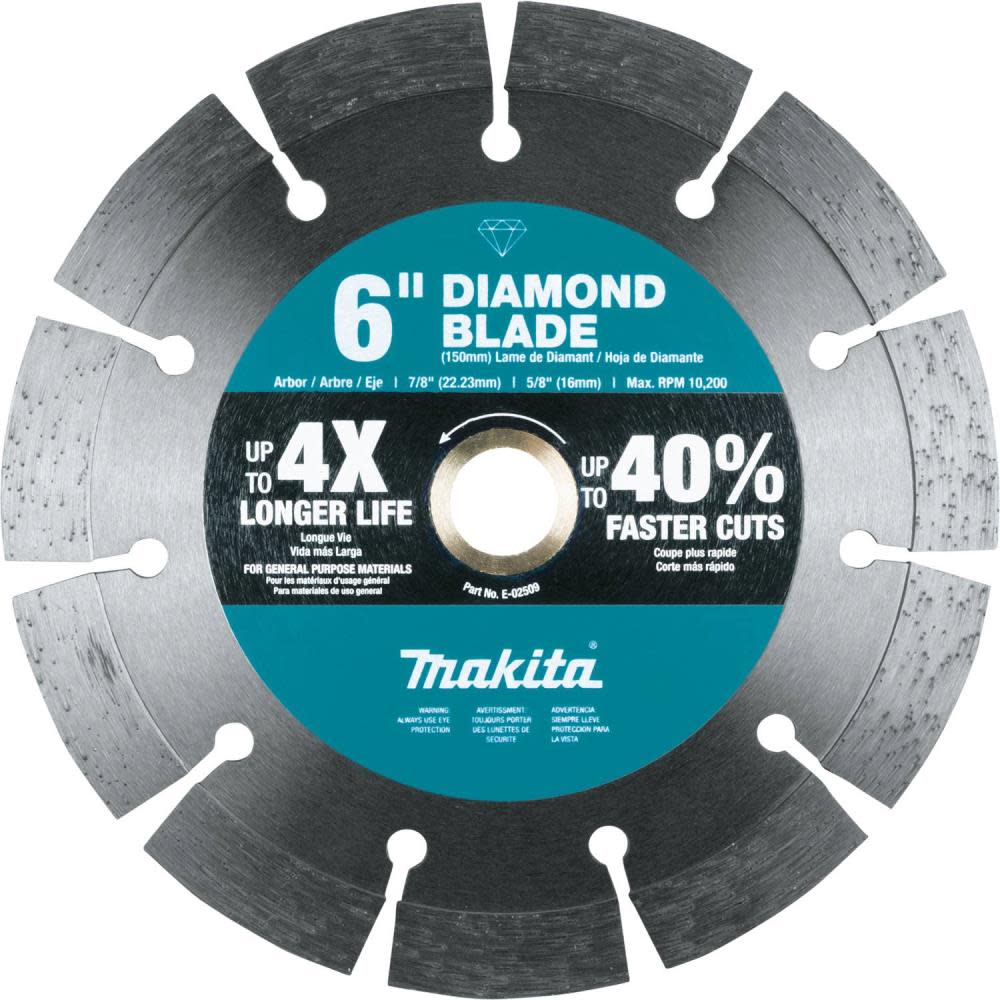 Makita 6″ Diamond Blade Segmented General Purpose - Flockneti