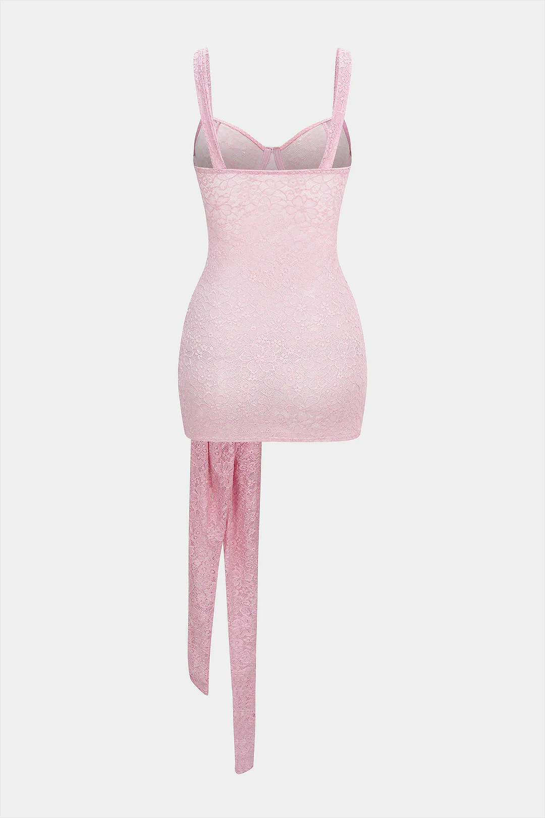 Lace Patchwork Strappy Corset Sleeveless Mini Dress - Flockneti