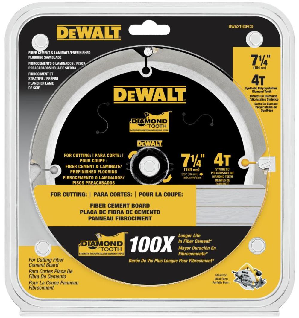 DEWALT 7-1/4-in Fiber Cement 4T PCD Blade - Flockneti