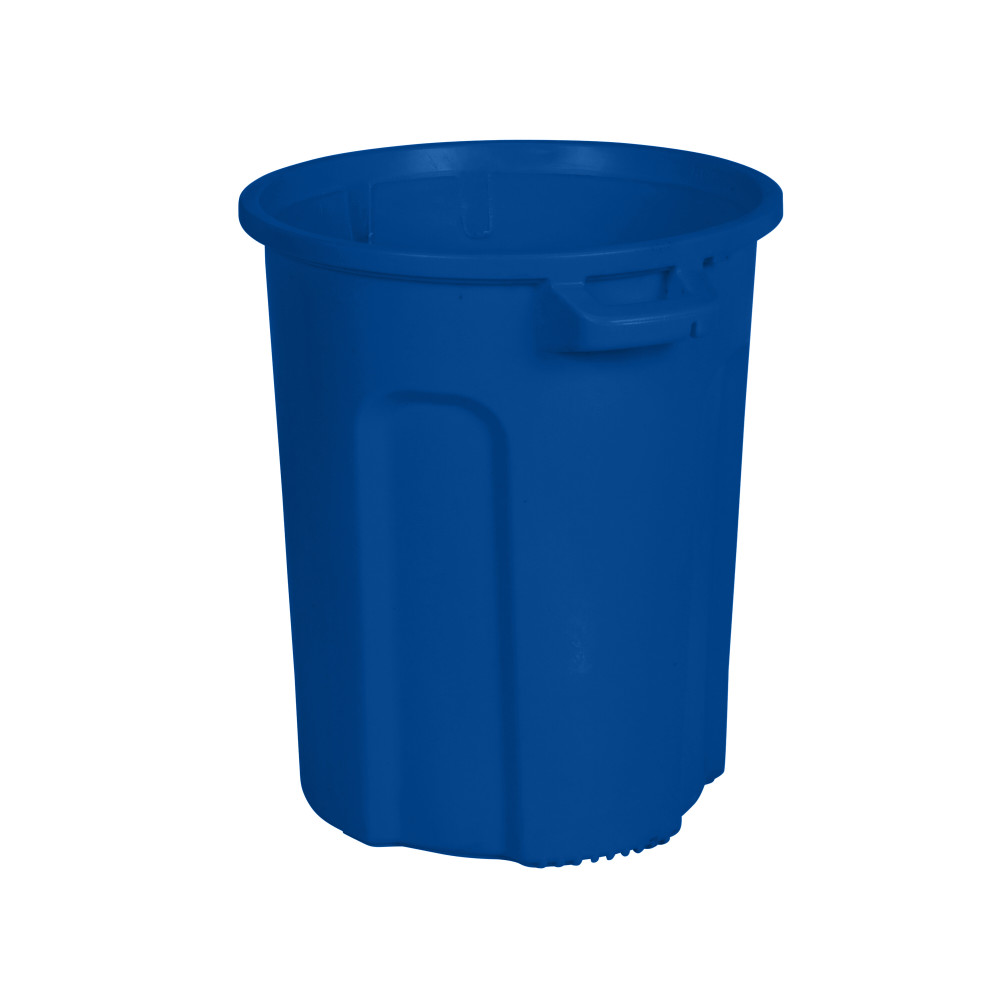 Toter 20 Gallon Round Trash Can with Lift Handle Blue - Flockneti