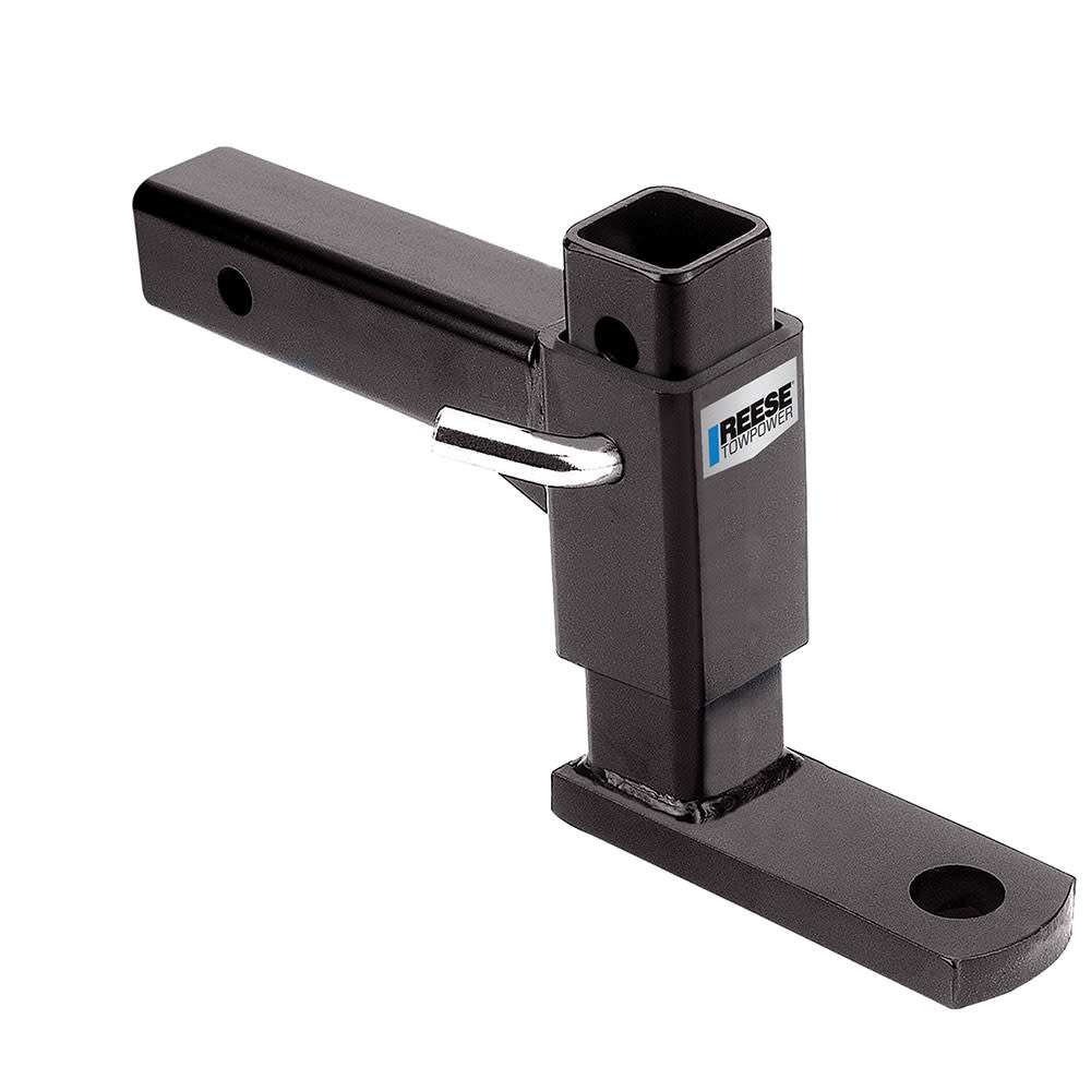 Reese 10.5″ 5000 lbs Black Adjustable Trailer Hitch Ball Mount - Flockneti