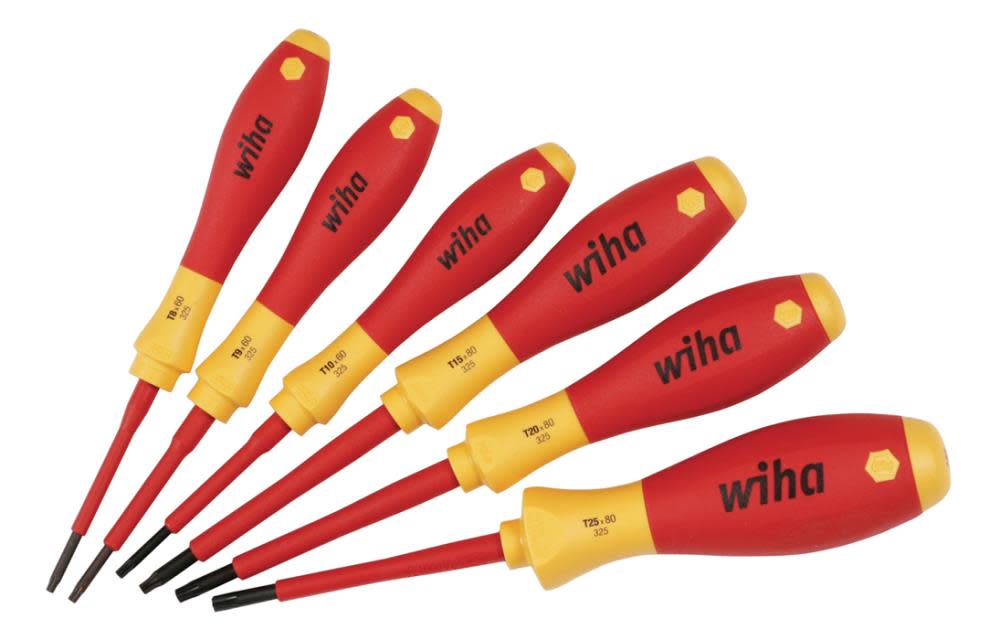 Wiha Insulated SoftFinish Torx Screwdriver Set 6 Piece - Flockneti