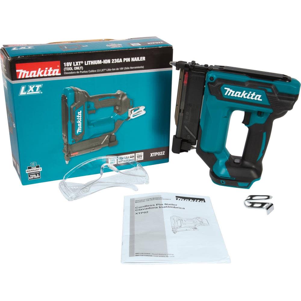 Makita 18V LXT Lithium-Ion Cordless Pin Nailer 23 Ga. Tool Only - Flockneti