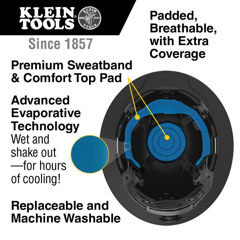 Klein Tools KARBN Hard Hat Suspension - Flockneti