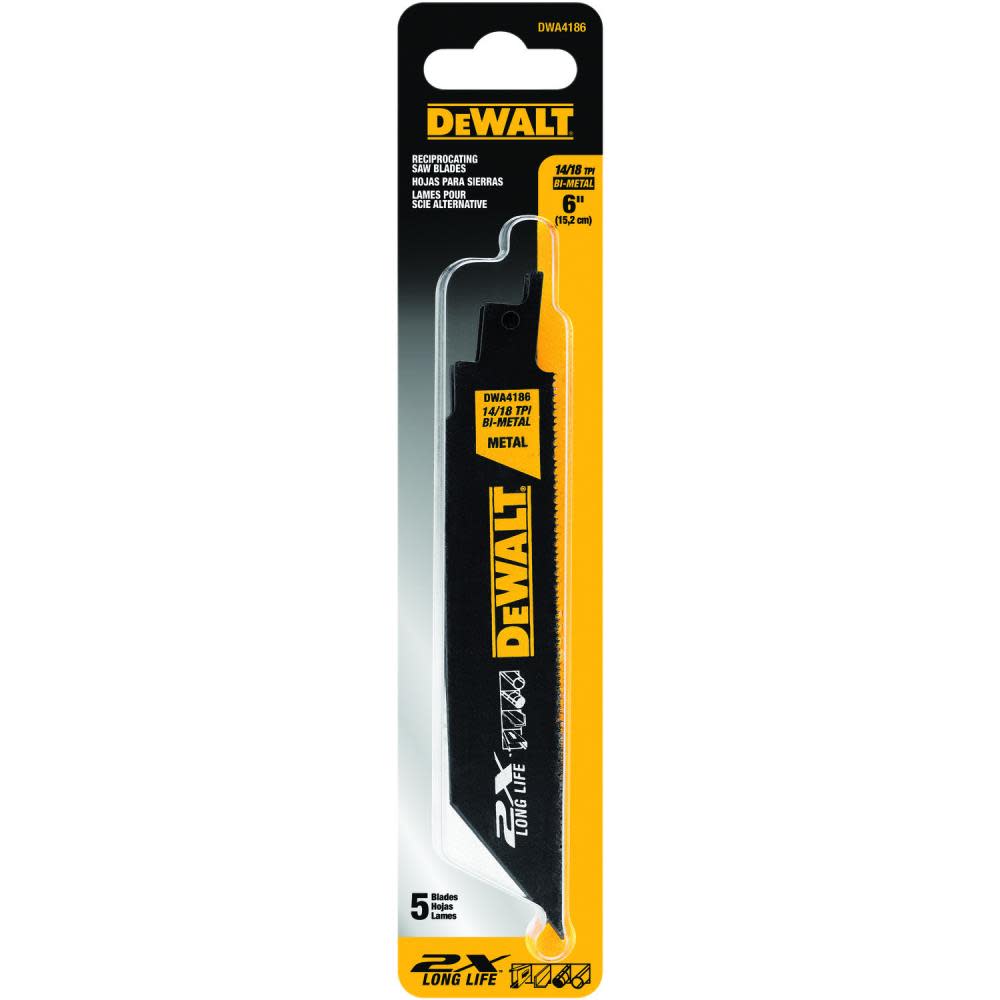 DEWALT 6-in 2X Premium Metal Cutting Blade (5 Pack) - Flockneti