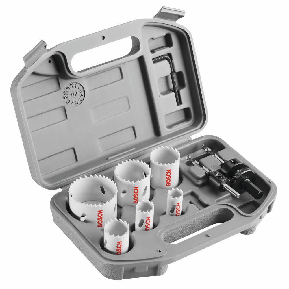 Bosch Bi Metal Hole Saw Set General Purpose 9pc - Flockneti