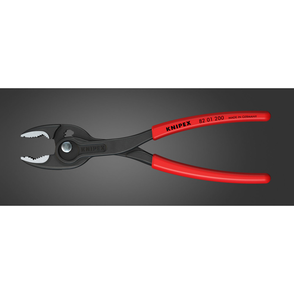 Knipex 8 In. TwinGrip Slip Joint Pliers with Dipped Handle - Flockneti
