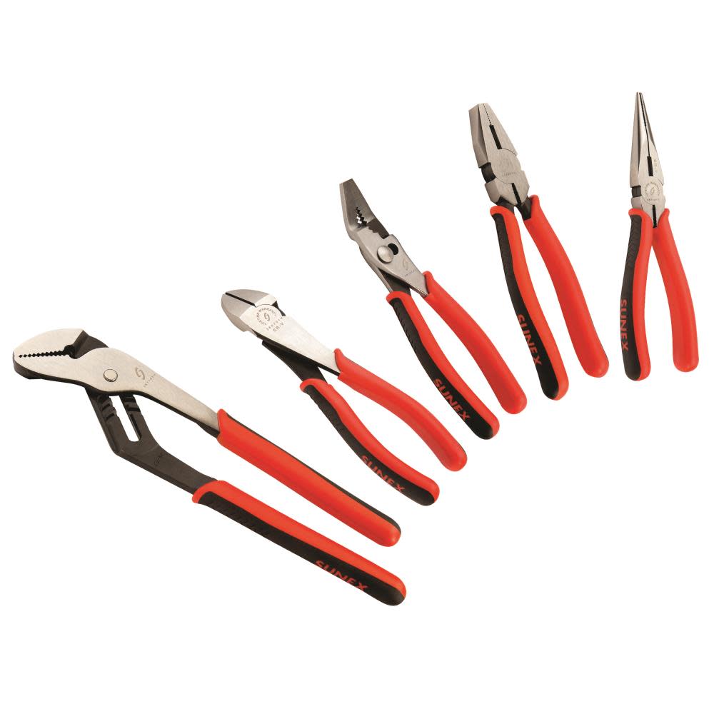 Sunex 5 Pc Multi Purpose Pliers Set - Flockneti