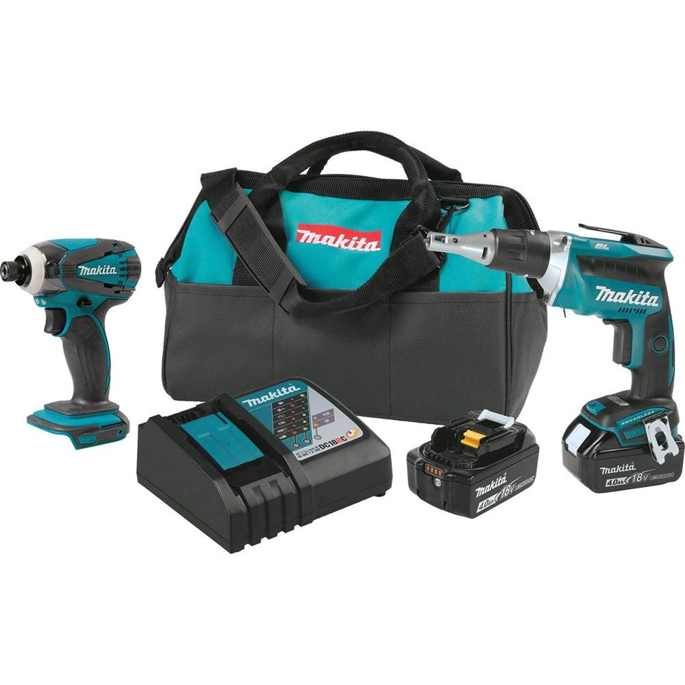 Makita 18-Volt LXT Lithium-Ion Cordless Combo Kit (2-Tool) - Flockneti
