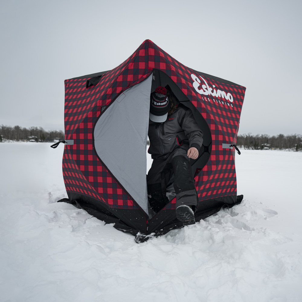 Eskimo Quickfish 3i Plaid Limited Ice Fishing House Portable - Flockneti