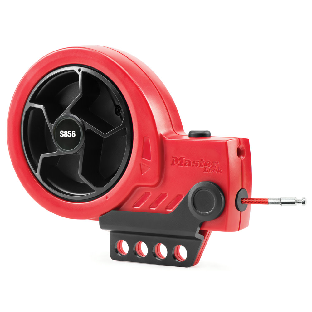 Master Lock Retractable Cable Lockout Device with Steel Core Cable - Flockneti