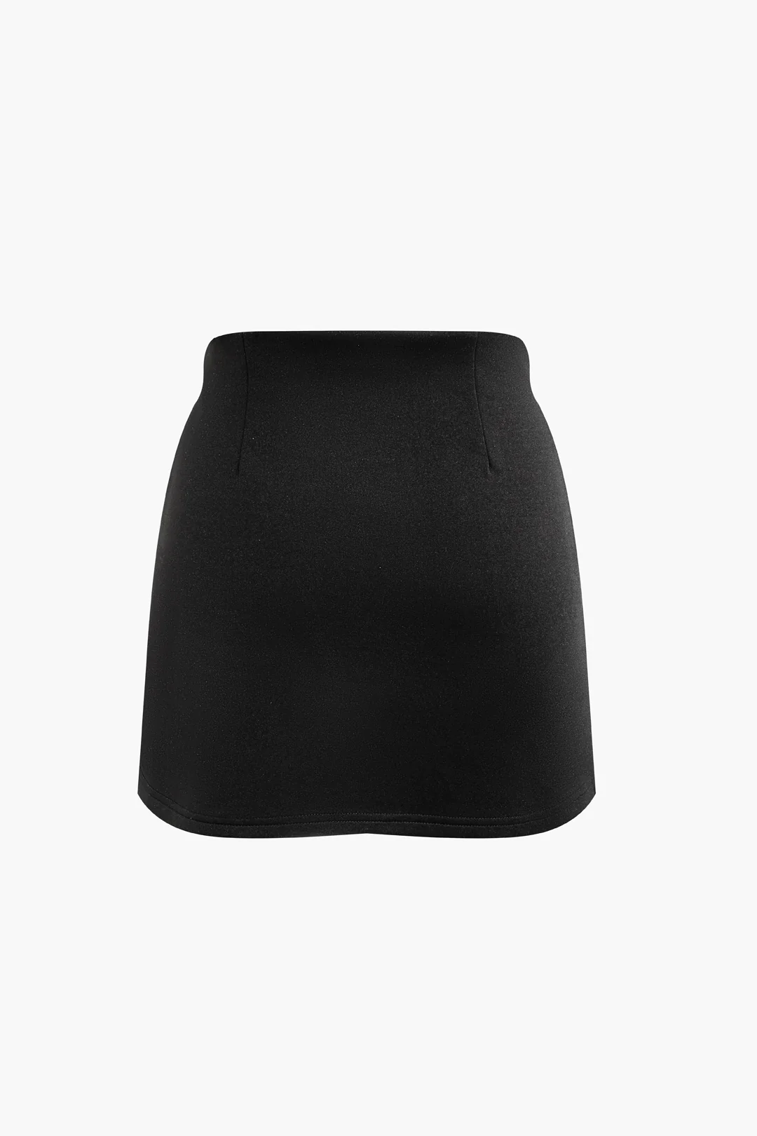 Solid Cami Top And Fake Pockets Skirt Set - Flockneti