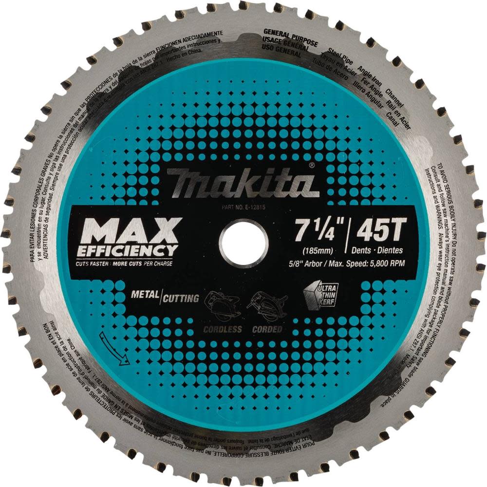 Makita 7 1/4″ 45T Saw Blade Metal/General Purpose - Flockneti