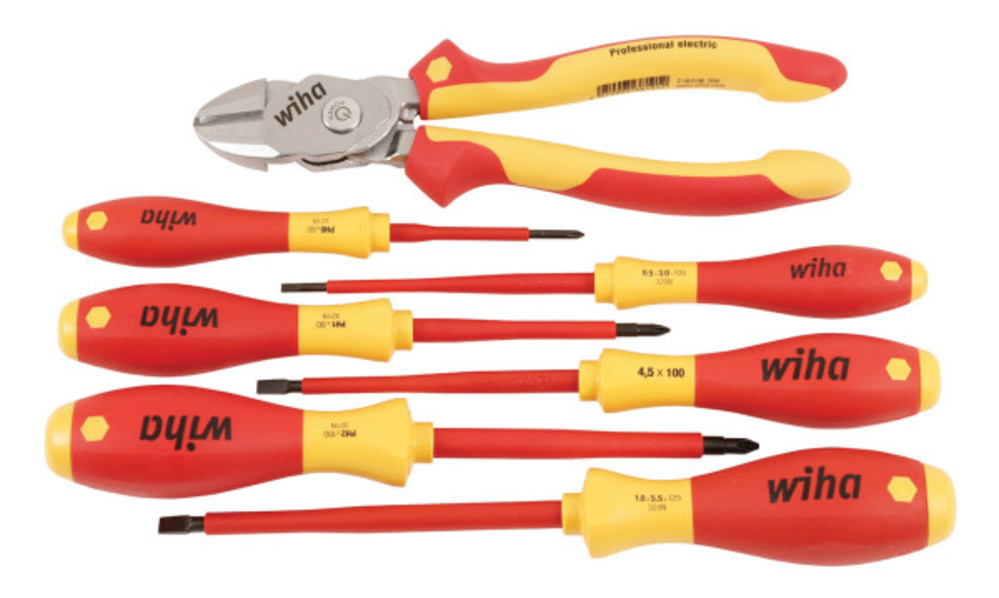 Wiha Insulated BiCut SuperCut and Screwdriver Set 7pc - Flockneti