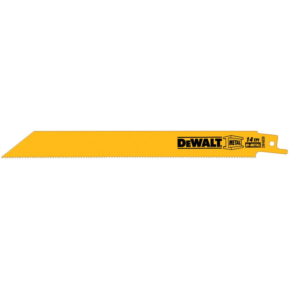 DEWALT 8-in 14TPI Straight Back Bi-Metal Metal Cutting Reciprocating Blade - Flockneti