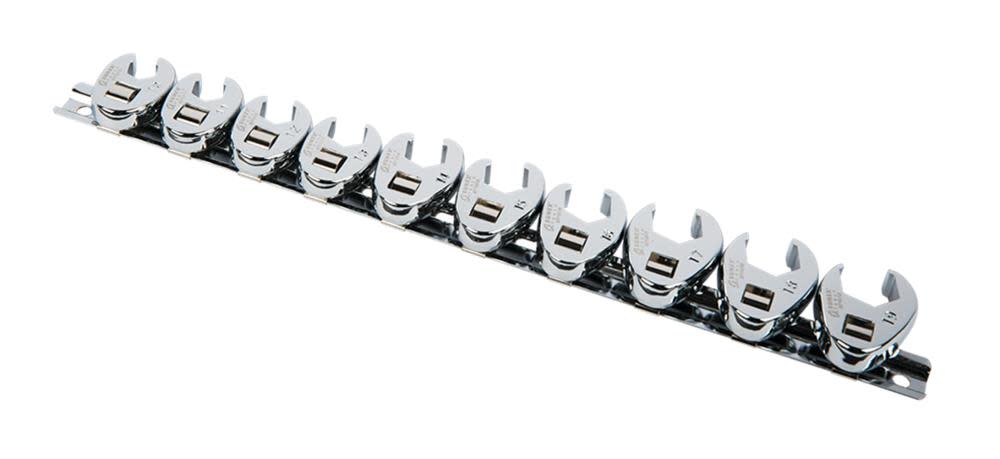 Sunex 3/8 In. Drive Metric Crowfoot Wrench Set 10 pc. - Flockneti