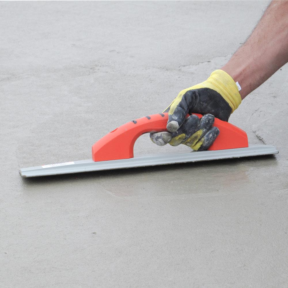 Kraft Tool Co 16 In. x 3-1/4 In. Square End Magnesium Hand Float with ProForm Handle - Flockneti